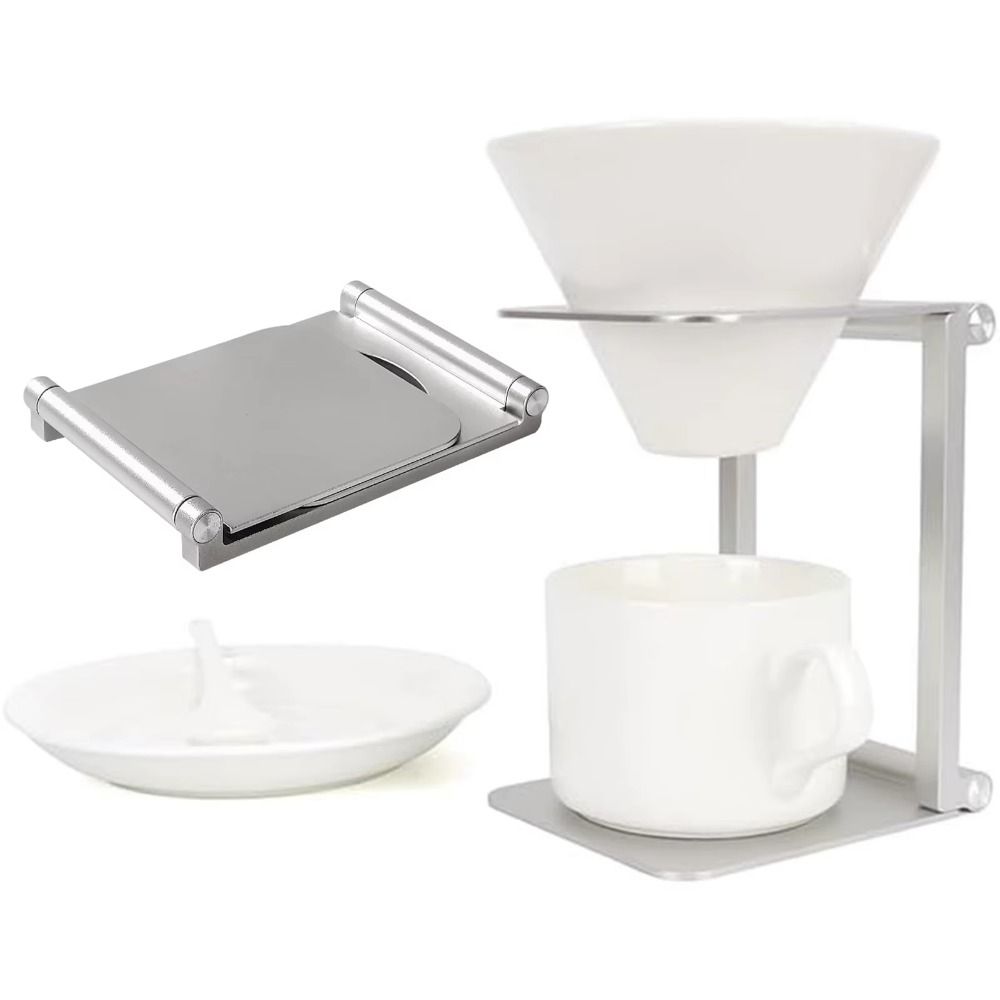Coffee Equipment Rack - Stainless Steel Coffee Drip Holder Foldable