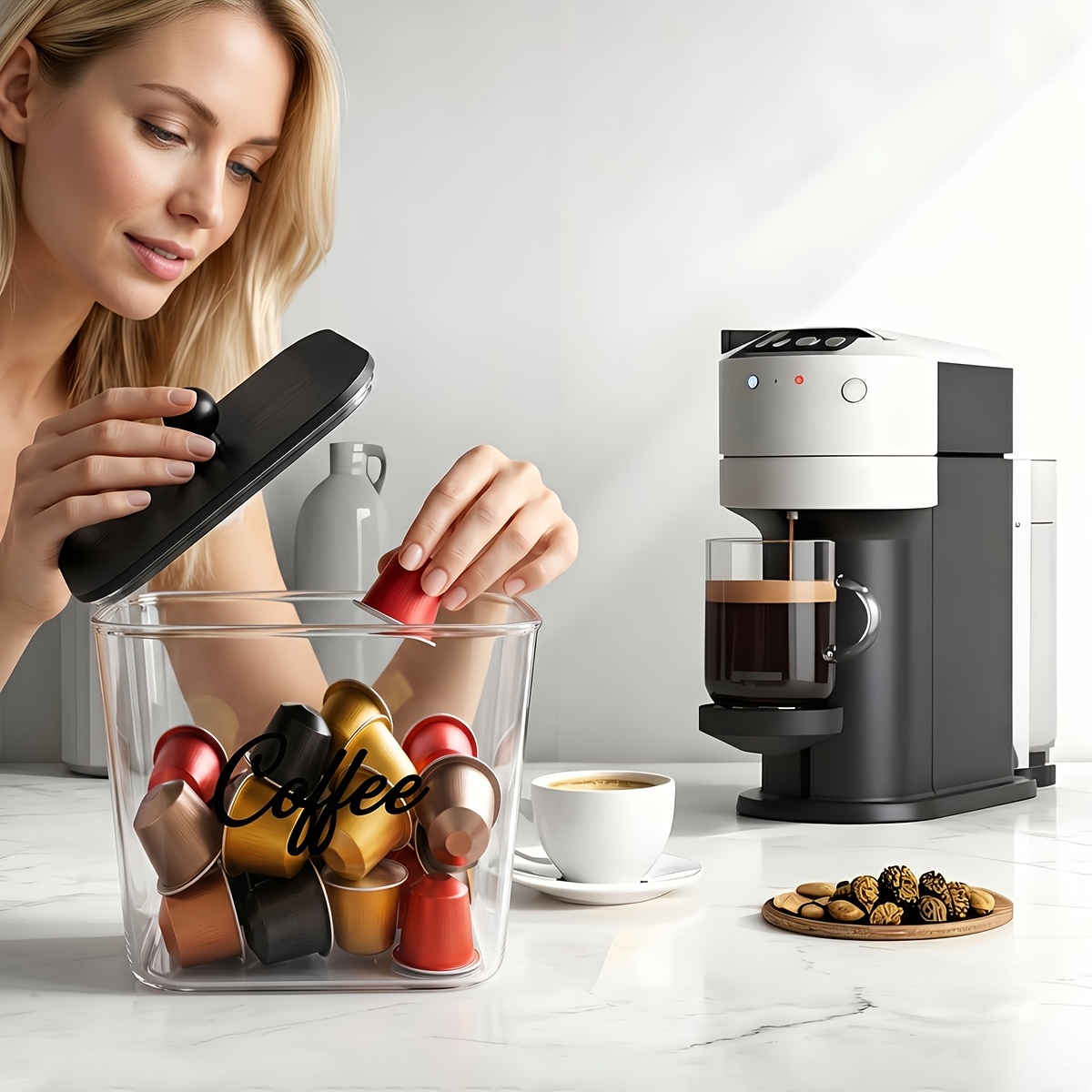 Coffee Pod Holder with Lids Pl - огляд і ціна Coffee Equipment Rack