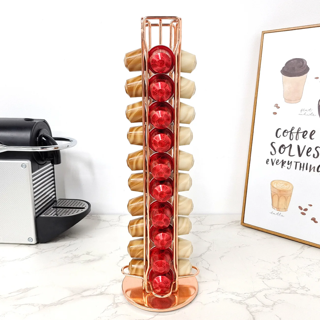1PC 40 Pod Coffee Capsules Nes - огляд і ціна Coffee Equipment Rack